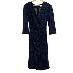 kayme ケイミー　レッドチェックカシュクールワンピース　11号 kayme ケイミー レッドチェックカシュクールワンピース 11号