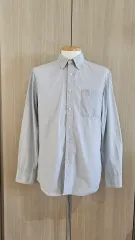 UNIQLO ユニクロ ライトグレー グレー 季節の変わり目 長袖 カラカラ シャツ M95