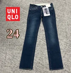 UNIQLO　UJ　レディース　フラップストレートジーンズ（ブルー）24 （商品番号221-066868）