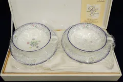 ◆食器02 未使用 Noritake ノリタケ オランジェリー カップ＆ソーサー 2客◆ティーカップ 花柄
