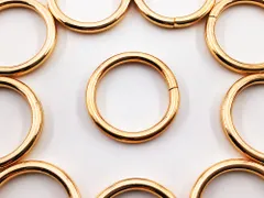 リングパーツ ゴールド KC金 30mm 10個 チャーム 丸　AP0945