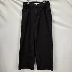 evistub J 2328 ブラックデニム ワイドパンツ ジーンズ サイズS 07041304　01のサムネイル
