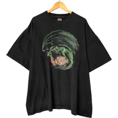古着 ビッグサイズ 00年代 ハーレーダビッドソン Harley-Davidson 龍柄 ドラゴン柄 モーターサイクル バイクTシャツ USA製/eaa558508