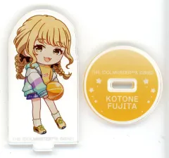 【中古】アクリルスタンド・アクリルパネル 藤田ことね 「学園アイドルマスター×ROUND1 トレーディング ちびキャラ 放課後のお出かけver. アクリルスタンド」