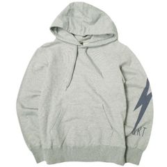 SURT x Lightning Bolt x Ron Herman サート ライトニングボルト ロンハーマン 別注 日本製 HOODY スウェットプルオーバーパーカー S GRAY 裏毛 トップス g21996