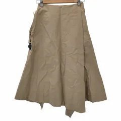 エンフォルド ENFOLD エンフォルド ENFOLD 18SS asymmetric drape midi スカート ロング フレア 36 ベージュ /AO ■OS レディース レディース JPN：36 のサムネイル