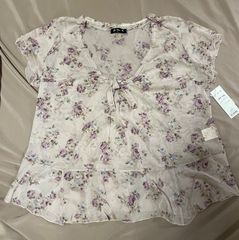 シースルー 花柄