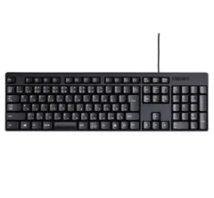 【迅速発送】エレコム 有線キーボード メンブレン ブラック TK-FFCM01BK