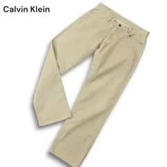 高級★ Calvin Klein カルバンクライン 通年 ヘリンボーン★ ストレート スリム ワーク パンツ Sz.30 メンズのサムネイル