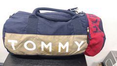 トミーヒルガー　キャンバス　ボストンバッグ