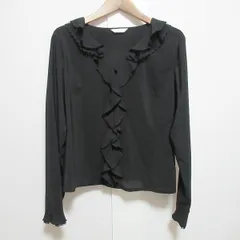 #anc ケティ ketty シャツ・ブラウス M 黒 無地 レース フリル レディース [783817]のサムネイル