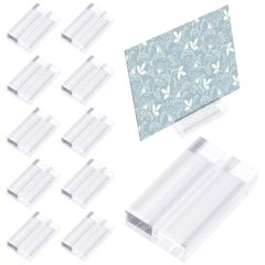 新品 カードスタンド アクリル 透明 10個入り メモスタンド カード立て プライスカード立て メモホルダー 名刺 婚式 会議 パーテ シンプル おしゃれ