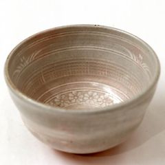伝統工芸士 加藤寛治 作】萩焼 志野茶碗 共箱付 - メルカリ