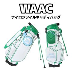 新品　WAAC ナイロンツイル キャディバッグ ホワイト/072242800 25SS】UNISEX BUCKET WAACKY キャディバッグ ホワイト
