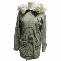 ギャップ GAP OUTDOOR EDITION モッズコート ミリタリー ジャケット フェイクファー ライナー XS カーキ 緑 グリーン /NH 0630