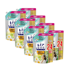 【大特価！ケース販売】レノア 超消臭1WEEK 柔軟剤 部屋干し おひさまの香り 詰め替え 920mLx8袋