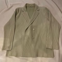 HOMME PLISSE ISSEY MIYAKE オムプリッセイッセイミヤケ 25SS TAILORED PLEATS 1 テーラードジャケット HP51JD151 グレー size:2【代官山A07】