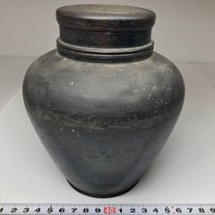 茶筒 古錫 錫製 茶道具 時代物 レトロ アンティーク 当時物 永信堂造 