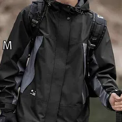 [M]春 コーデ メンズ  服 シンプル ファッション オシャレ 大人 かっこいい 大きいサイズ ストリート 紳士服  防水 フード付き ジャケット アウトドア アメリカン スーツ