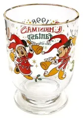 【中古】マグカップ・湯のみ ミッキー＆ミニー グラスコップ 「クリスマス・ファンタジー1998」 東京ディズニーランド限定