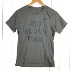 【Men's S ブラウン系】 The North Face ( ザ・ノースフェイス ) × 阿蘇ラウンドトレイル トレイルランニング大会 限定tシャツ 速乾 Asian Men's  化繊 ショートスリーブTシャツ クルーネック インナー