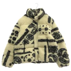 MONCLER (モンクレール) 21AW ×パームエンジェルス ペイズリー フリース ジャケット バーデン ダウンジャケット ホワイト/ブラック G209L1A00022 M1361のサムネイル