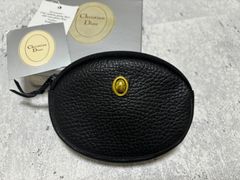 Christian Dior CDチャーム ラウンド レザーコインケース