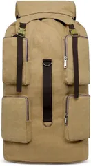 ルナリ ダッフルバッグ 110L バックパック 大型ザック ミリタリー メンズ リュックサック アウトドア 鞄( ベージュ)