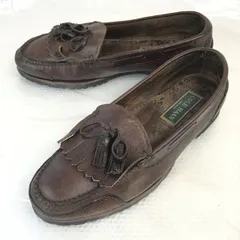 80s-90s?/Vintage/USA製★コールハーン/COLE HAAN★本革/キルトタッセルローファー【27.0-27.5-28.0程度/茶/BROWN】ビジネス/dress shoes◆senJ-42<sale>