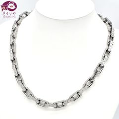 LOUIS VUITTON ルイヴィトン M00307 ネックレス･チェーン モノグラム シルバーカラーメタル 長さ55㎝ 箱 保存袋 イタリア製 2024年製 現行品