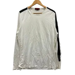 バーバリー Tシャツ サイドライン ホワイト メンズ サイズXL【AFB19】