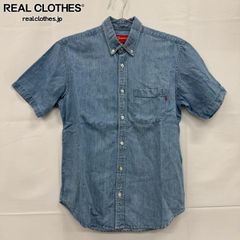 SUPREME シュプリーム バックプリントロゴ デニム 半袖シャツM Supreme シュプリーム デニム半袖シャツ Mサイズ - メルカリ