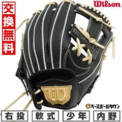 ウィルソン 少年軟式 グローブ オールラウンド用 87型 外崎モデル 2025年モデル WBW103114 Willson D-MAX DUAL Jr  軟式 ジュニア 少年用 グラブ キャメル 野球