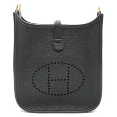 【天白】HERMES エルメス エブリン TPM 黒 ブラック ノワール トリヨンクレマンス ゴールド金具 Z刻印 ショルダー バッグ 未使用のサムネイル