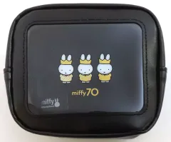 【中古】バッグ ミッフィー(三人/ブラック) 窓付きポーチ 70th Anniversary Gold ＆ Black 「ミッフィー」