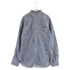 JUNYA WATANABE COMME des GARCONS (ジュンヤワタナベ コムデギャルソン) 14SS × Levi's リーバイス ダンガリーラウンドカラー長袖シャツ インディゴ WM-B901のサムネイル