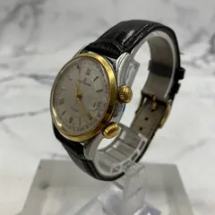 □【値下げ交渉可能】REVUE THOMMEN レビュートーメン cricket クリケット デートアラーム 50's STYLE リミテッドエディション 0302/1399 限定復刻モデル 750 18KYGベゼル 手巻き 稼働のサムネイル