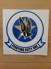 TOPGUN トップガン US NAVY EAGLES FIGHTING 100mm  ステッカー