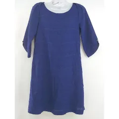 ◇ ◎ Simplicite シンプリシテェ 七分袖 ミニ ワンピース パープル レディース  【中古】 【1206090008110】