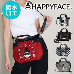 HAPPY FACE EMMA 2way 숄더백 자수 다기능 발수 가공 경량 숄더백 2way가방 지갑 가방 지갑 숄더