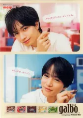 【中古】クリアファイル 中島健人＆菊池風磨(Sexy Zone(timelesz)) A4クリアファイル(枠：ベージュ) 明治ガルボキャンペーン セブンイレブン購入特典