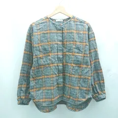 ◇ ⊇ liflattie ships リフラティ シップス チェック 長袖 ネルシャツ サイズM ブラウン レディース E  【1503050043243】のサムネイル