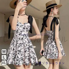 水着 レディース ワンピース水着 フレア 夏 おしゃれ 小胸 ママ水着 花柄 バンドゥ 日焼け防止カバー キレイめ 20代 30代 40代 50代