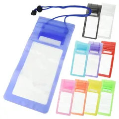 スマホ 防水 ケース 3段ジップ式 IPX7 海 プール お風呂 水中撮影 通話可能 外出 旅行 ポーチ 小物 アウトドア 貴重品 水泳 ストラップ付 クリア