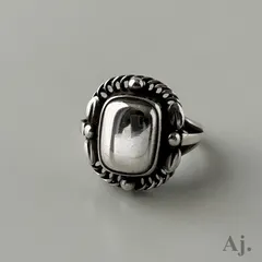 【使用感大】ジョージジェンセン 激レア リング 指輪 1D 12.5～13号 ヴィンテージ Georg Jensen