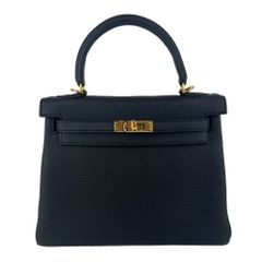 新品未使用 HERMES エルメス Kelly25 ケリー25 Black ブラック Togo トゴ GHW ゴールド金具 Stamp-W W刻印 ショルダーバッグ ハンドバッグ