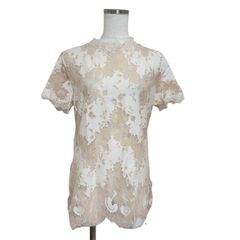 Aquascutum　アクアスキュータム 　レディース　ボタンダウンシャツシャツ　長袖　11号　L　ブラウン　ドット　水玉 Aquascutum アクアスキュータム レディース ボタンダウンシャツ