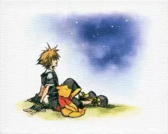 【中古】キャンバスボード・キャンバスアート ソラ＆プーさん(夜空) ミニキャンバスボード 「一番くじ キングダムハーツ～Second Memory～」 E賞