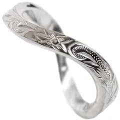 ハワイアンジュエリー リング レディース メンズ 指輪 誕生日 プレゼント サージカルステンレス スチールシルバー grs8534s