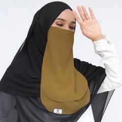 ニコブ Maira Face Mask Ladies Wear Niqab Moslem Burqa Chiffon ニカブ　ルバンド　ムスリムフェイスカバー　レディース　ムスリムマスク